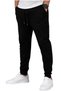 Set of 3 Unisex Ribbed Sweatpants Regular Black Gray Navy Blue Color Sports Sweatpants - 5