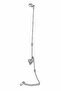 Women's Steel Heart Figured Stone Detailed Adjustable Chain Bracelet