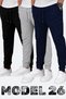 Set of 3 Unisex Ribbed Sweatpants Regular Black Gray Navy Blue Color Sports Sweatpants