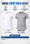 Men's Crew Neck Short Sleeve Undershirt (Tutku Authorized Seller) Set of 2 – 1 White 1 Gray - 6