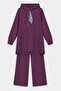 Collar Accessory Detailed Hooded Claret Red Suit 2021 - 2
