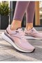 Women's Pink Running Shoes Mesh Lightweight Cushioned Sole Casual Sports Sneaker - 6