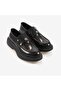 Men's Genuine Leather Laceless Thick Eva Sole Casual Shoes 36301 - 3