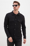 Buttoned Double Pocket Pique Fabric Shirt - 6