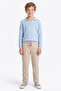 Double Leg Boy's Trousers with Tie Waist - 2