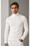Men's Set of 2 Premium Cotton Turtleneck Camisole Ribbed Slimfit High-Neck Sweater - 4