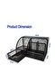 Pencil Holder for Desk, Metal Mesh Stationary Desktop Organizer, Strong Pen Holder Pencil Holder for School, Office and Home Desktop Accessories storage (Black) - 2
