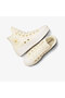 Chuck Taylor All Star Lift Unisex Cream Leather Platform Sneaker - 5