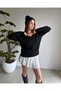 V-Neck Knitted Soft Sweater - 3