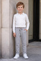 Double Leg Boy's Trousers with Tie Waist