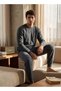 Ribbed Sweatshirt & Pyjama Set