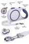 3 Meters 12 kg Automatic Retractable Dog Leash - Ribbon Leash with Safety Lock Navy Blue - 3