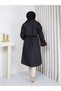Women's Long Draped Belted Oversized Trench Coat - 9
