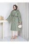 Women's Long Draped Belted Oversized Trench Coat