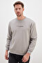 Perfect Printed Striped Pique Fabric Sweatshirt - 5