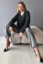 V-Neck Knitted Soft Sweater - 2