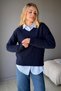 V-Neck Knitted Soft Sweater - 3