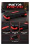 Adjustable Aerobic Step Platform, 10/15 cm Height, Textured Surface, 68 × 28 cm Home Workout Stepper with 2 Risers - 2