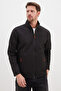 Zippered Stand Collar Softshell Jacket - 7