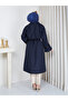 Women's Long Draped Belted Oversized Trench Coat - 9