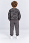 Boys' Rugby Ball Printed Cotton Sweatshirt and Pants Tracksuit Set Ak119 - 5
