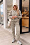 3 Thread Winter Crew Neck Sweatshirt Jogger Set - Relaxed Fit Stretchable