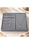 Velvet Jewelry Organizer and Presentation Tray 18X24 cm – Jewelry Stand with Compartments for Rings, Necklaces, and Chains, for Jewelry Store and Home Use