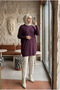 Women's Mercerized Jacquard Long Knitwear Tunic - 3