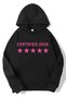 Unisex Oversize Certified Diva Hoodie Black