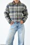 Women's Snap Fastener Plaid Quilted Premium Jacket - 3