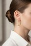 Yellow Color Thin Hoop Earrings Bijouterie Nickel Free Women Daily Stylish Jewelry - 2