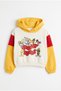 Girl's Cartoon Animals Sequined Sweatshirt Cream - 3