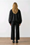 Women's Black Balloon Gold Zippered Spring Short Trench Coat Windbreaker Yy101418 - 8