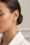 Yellow Tone Zircon Stone Curved Stylish Bijouterie Earrings - 2