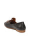 Women's Black Genuine Leather Thin Sole Stylish Comfortable Classic Casual Shoes Z563 - 4