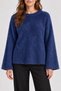 Women's Bearded Hooded Knitwear Sweater Oversize Crew Neck Wide Sleeve Winter Wear - 7