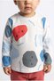 Boy's Hapy Together Combed Cotton Sweatshirt Gray