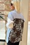 Striped Back Leopard Printed Cotton Shirt - 3