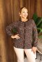 Plus Size Gilded Blouse with Button Detail - 6