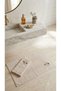 Maribor (2Nd Set) 50X70Cm. / 60X100 cm 100% Cotton Embroidered Luxury Foot Towel, Foot Mat, Towel Pa - 2