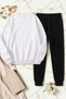 Unisex Rome Italy Printed Crew Neck Sweatshirt - 2-Piece Tracksuit Set - 2
