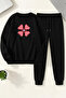 Unisex Yoncakalp Printed Crew Neck Sweatshirt - 2-Piece Tracksuit Set
