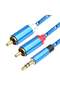 3.5mm to 2 Rca Audio Cable - Braided Aux / Cinch Stereo Audio & Converter Cable