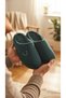 Velvet Men's House Slippers Soundproof Sole Wool Slippers