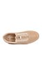 Beige Anatomical Genuine Leather Perforated Rubber Laced Women's Casual Shoes Z092 Z - 4