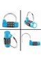 Luggage lock, 4-digit combination, resettable code, universal for suitcase, locker, Backpack, blue 2pcs - 4