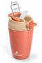 Dual-Use Thermos Water Bottle with Straw 350 ml Double Layer Stainless Steel Water Bottle with Leak-Proof Locking Lid - 3