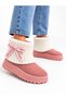 Knitwear Ankle Detail, Bow Decoration, Season Trend, Thick Sole Women's Boots - 8
