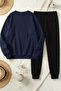 Unisex Inyourself Printed Crew Neck Sweatshirt - 2-Piece Tracksuit Set - 2