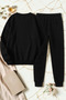 Unisex Energetic Printed Crew Neck Sweatshirt - 2-Piece Tracksuit Set - 2